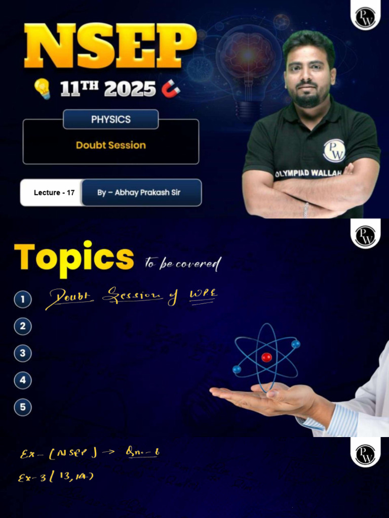 Doubt Session 17 Class Notes | PDF