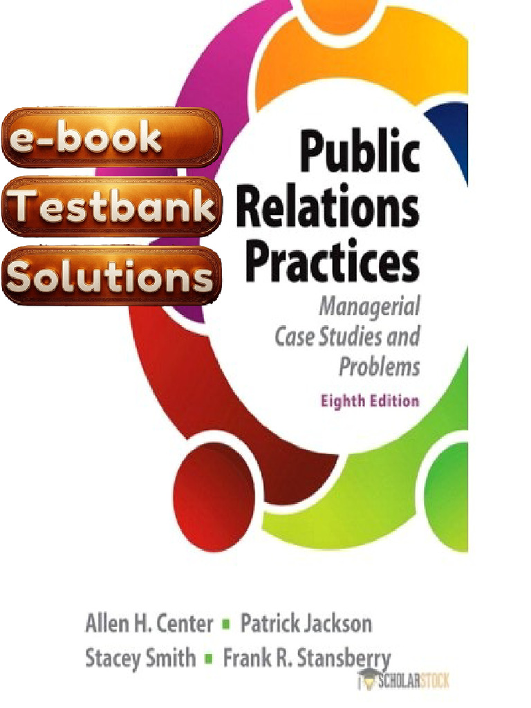 Public Relations Practices 8th Edition Textbook by Allen H Center ...
