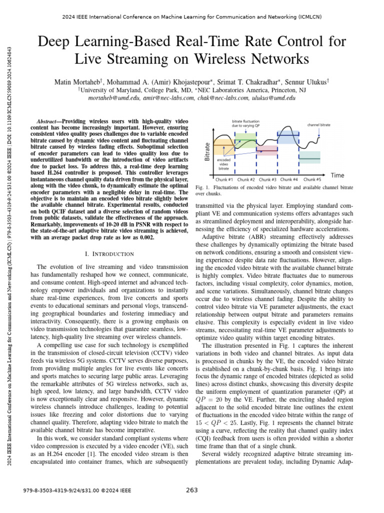 Deep Learning-Based Real-Time Rate Control For Live Streaming On ...