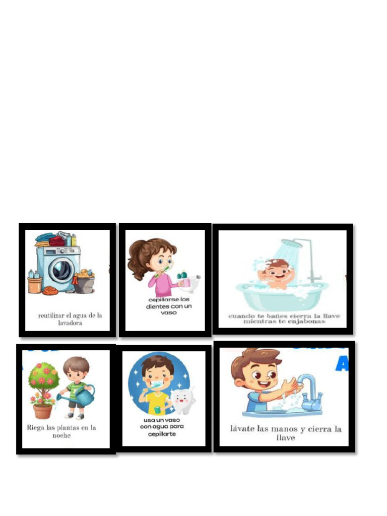 Juego de Tarjetas de Acciones Positivas y Negativas Sobre El Cuidado ...