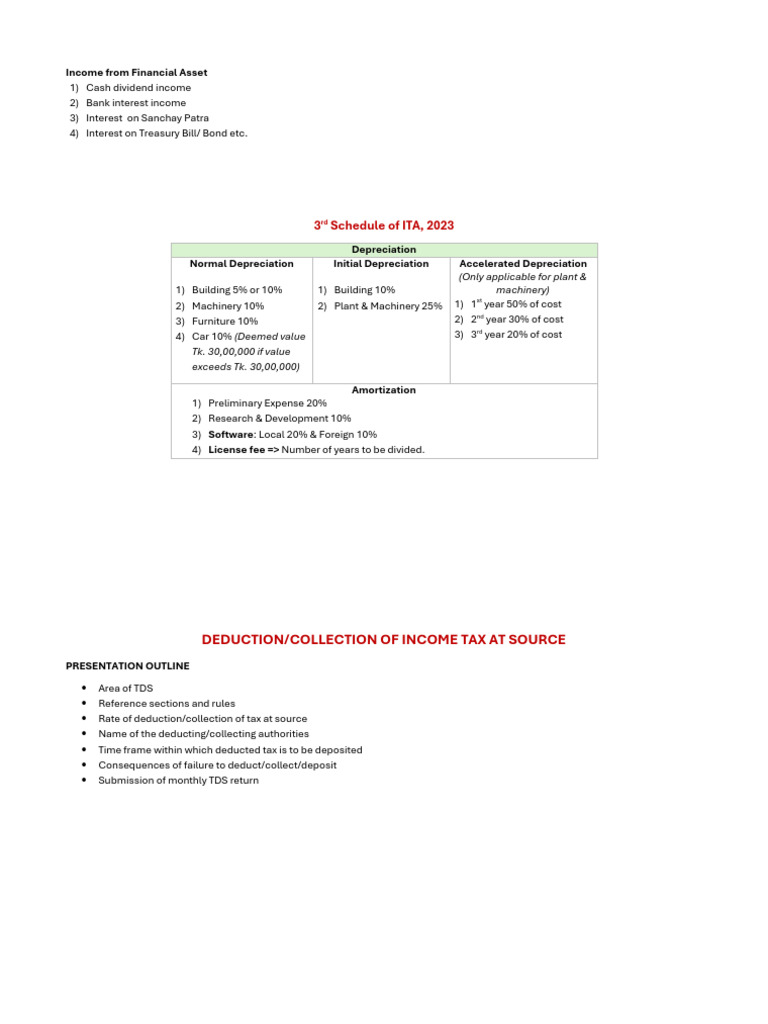 BPTC | PDF | Depreciation | Tax Deduction
