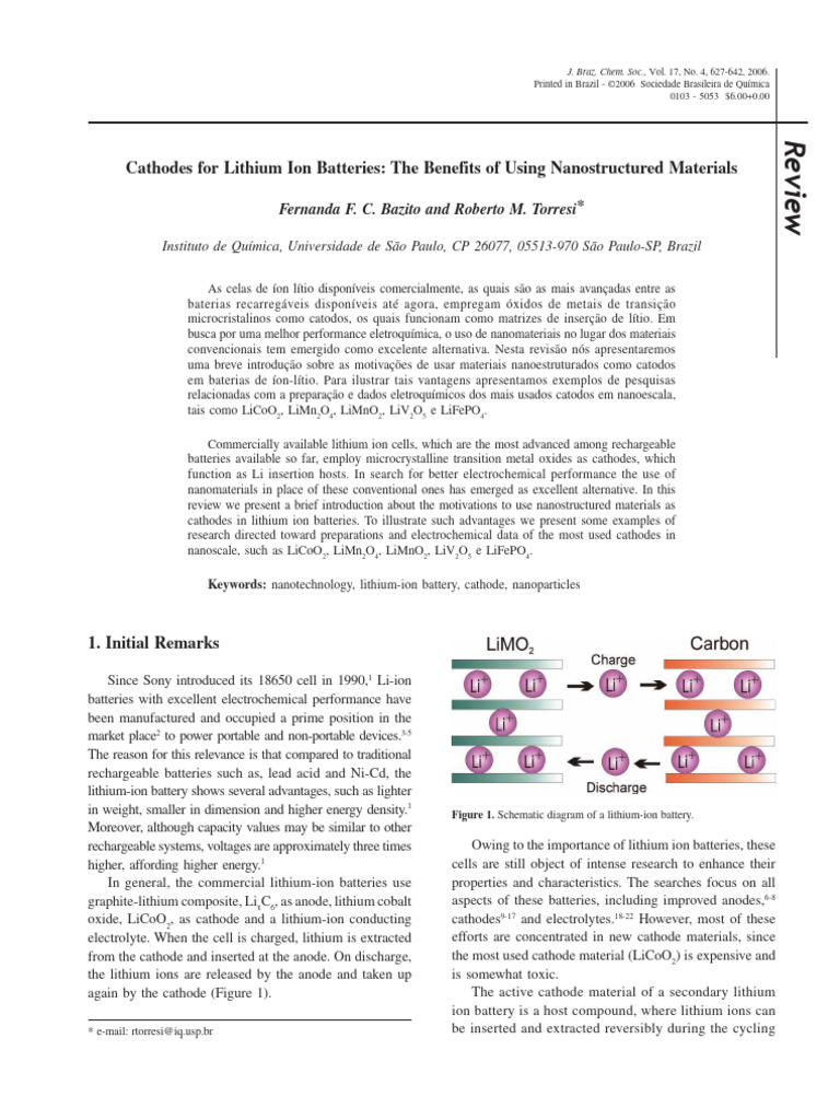 Lithium Battery | PDF | Lithium Ion Battery | Nanocomposite
