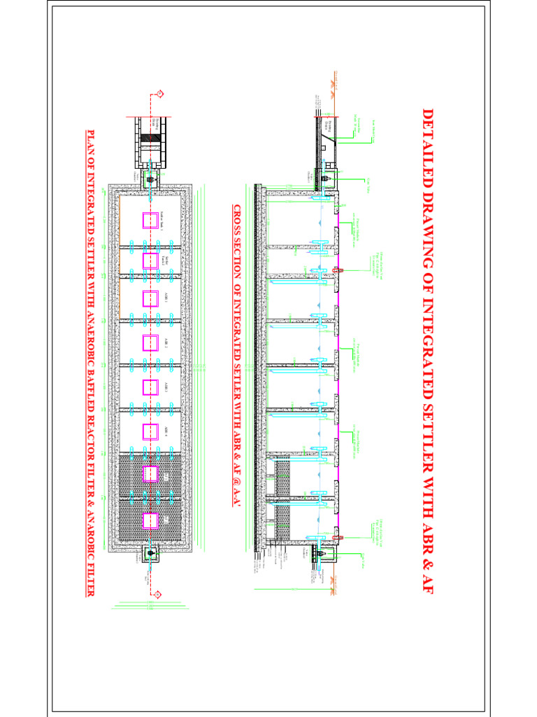 Drawing of Settler With ABR For 450-550 HH | PDF | Hydraulic ...