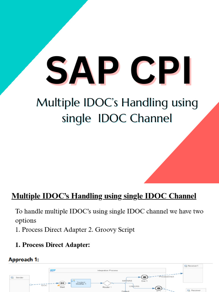 Multiple IDOC's Handling Using Single IDOC Channel | PDF