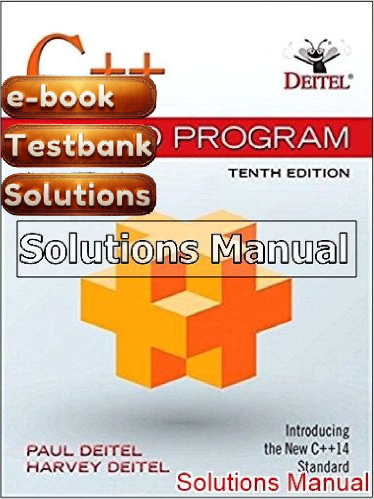 Textbook C How To Program 10th Edition Deitel Textbook Download | PDF ...