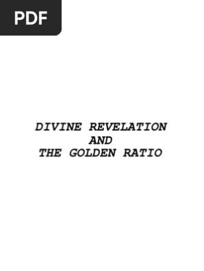 Divine Revelation And The Golden Ratio Triangle Mathematics