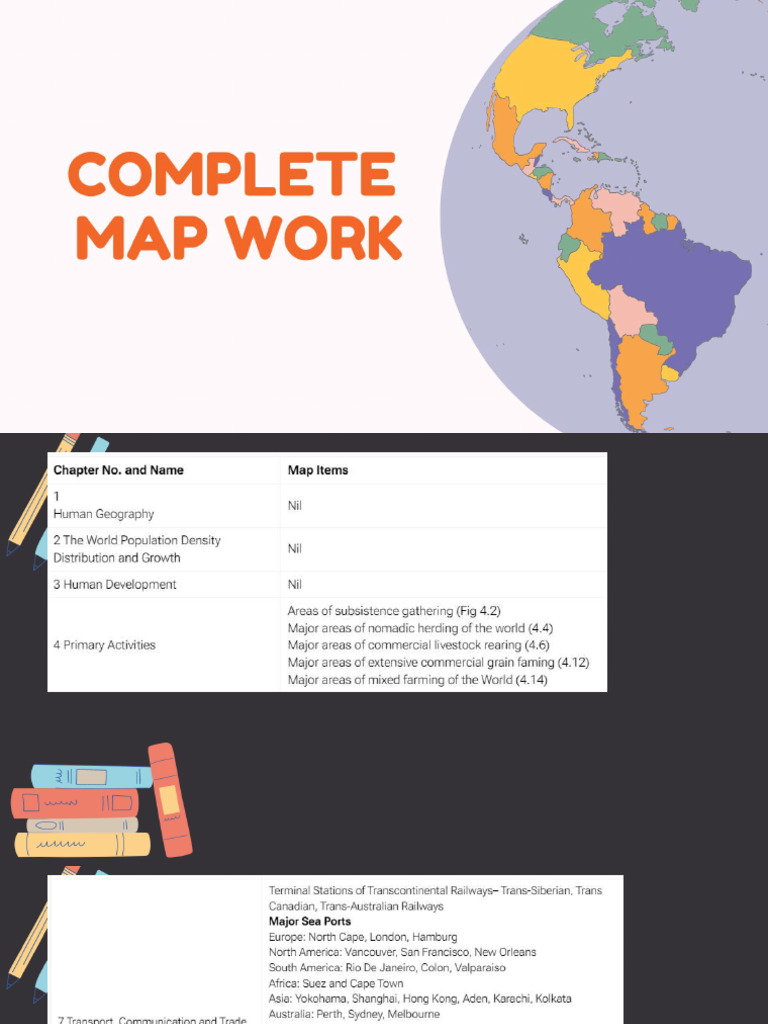Class 12 Complete Map Notes | PDF