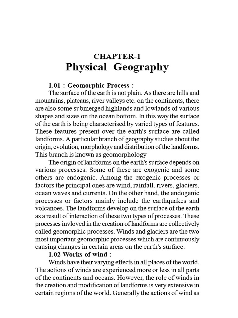 Geography Class X 2024 Compressed Pages 1-5-13 | PDF | Glacier | Erosion