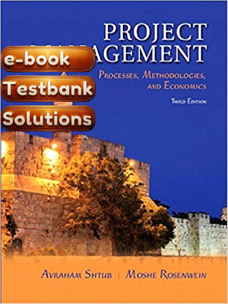 Textbook Project Management Processes Methodologies and Economics 3rd ...