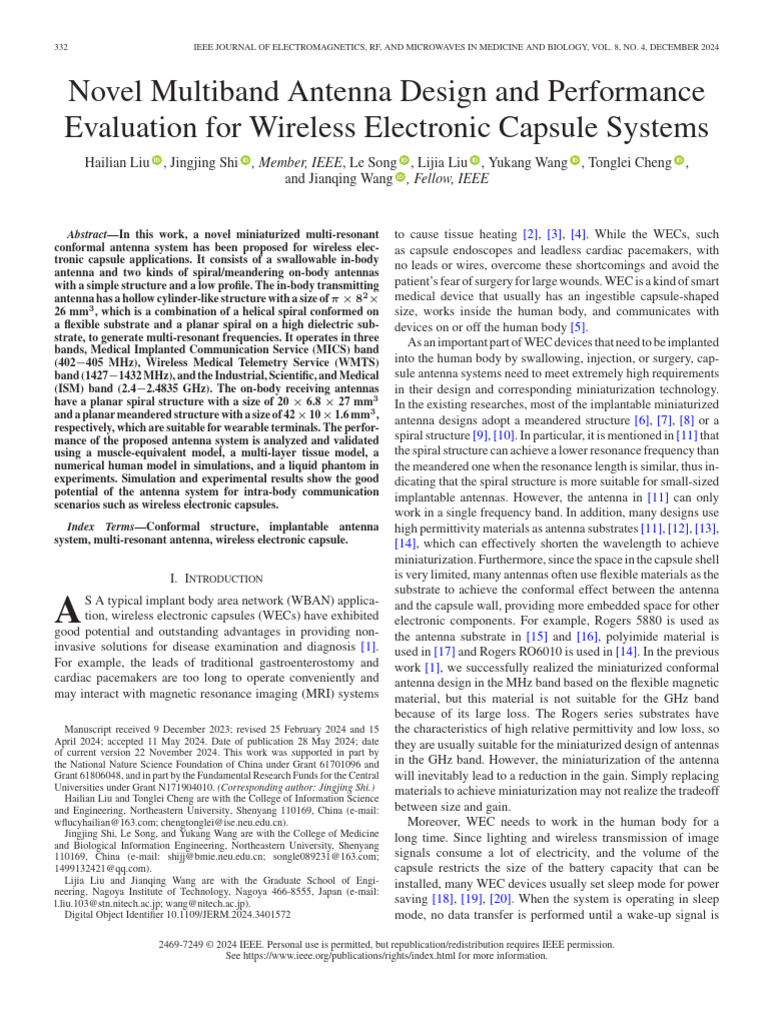 Novel Multiband Antenna Design and Performance Evaluation For Wireless ...