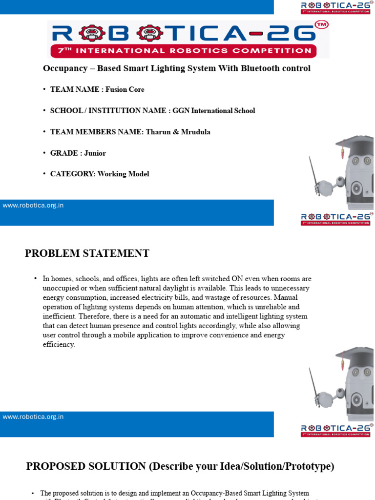 Working Model Sample Template | PDF | Lighting | Computer Engineering