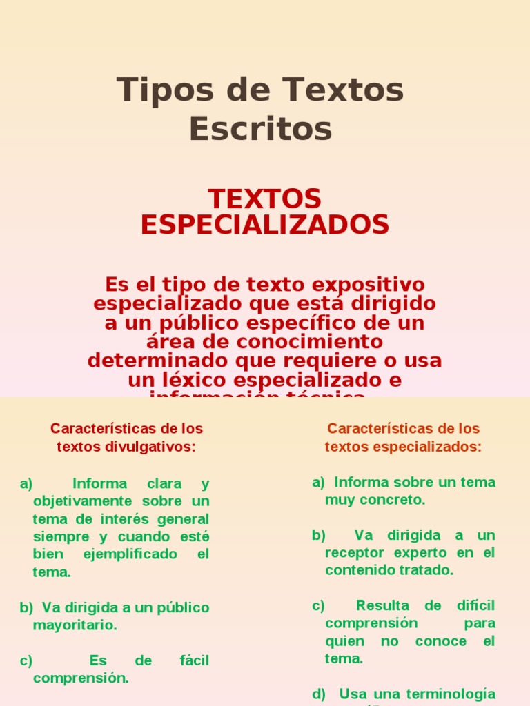Textos Especializados Narrativa Cuentos