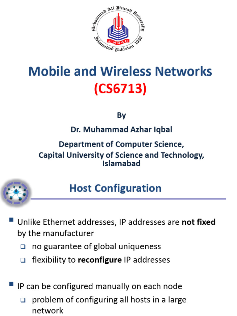 Lec06 MobileIP | PDF | Ip Address | Computer Network