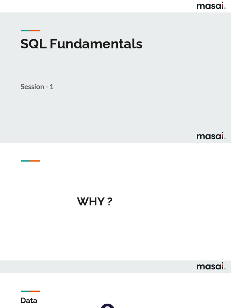 SQL Funcdamentals Part 1 - Introduction | PDF | Sql | Databases