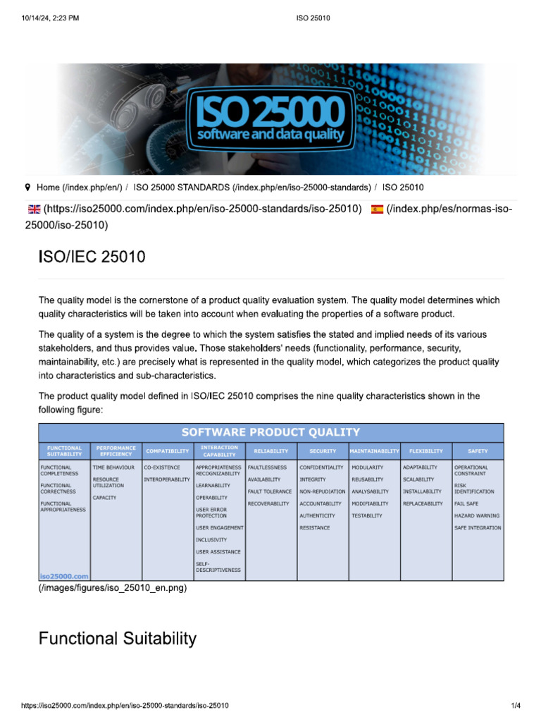Iso 25010 SQM 1 | PDF