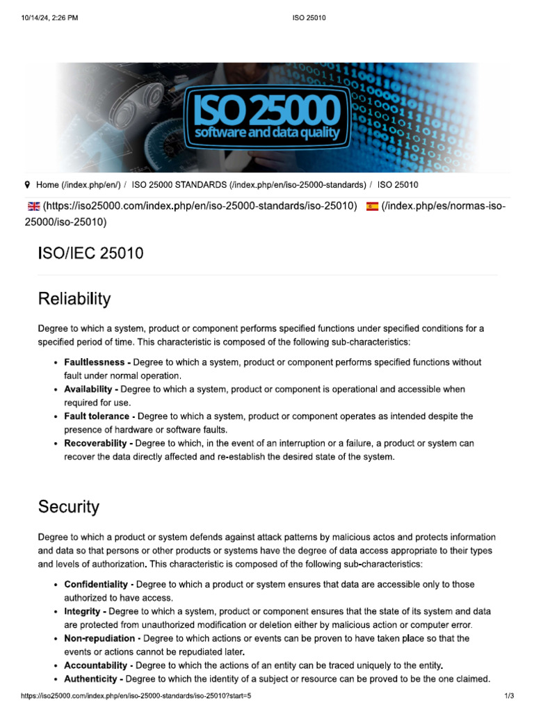 Iso 25010 SQM | PDF