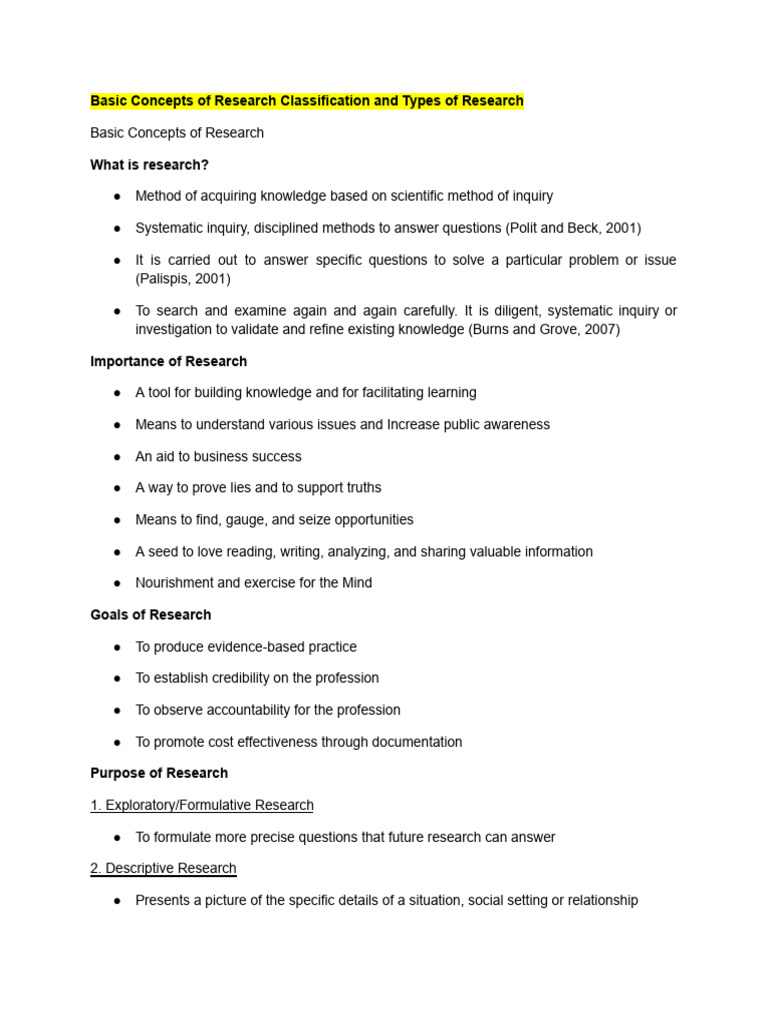 Research 1 Midterm Notes | PDF