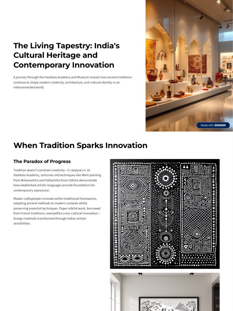 The Living Tapestry Indias Cultural Heritage and Contemporary ...