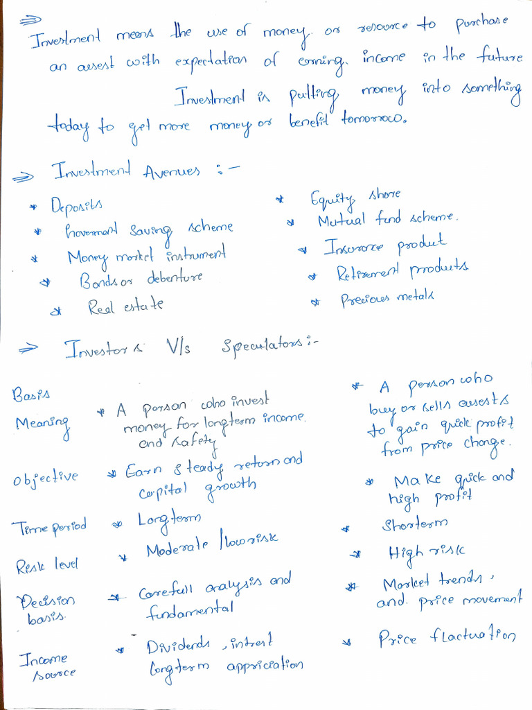 IAPM Theory Notes | PDF