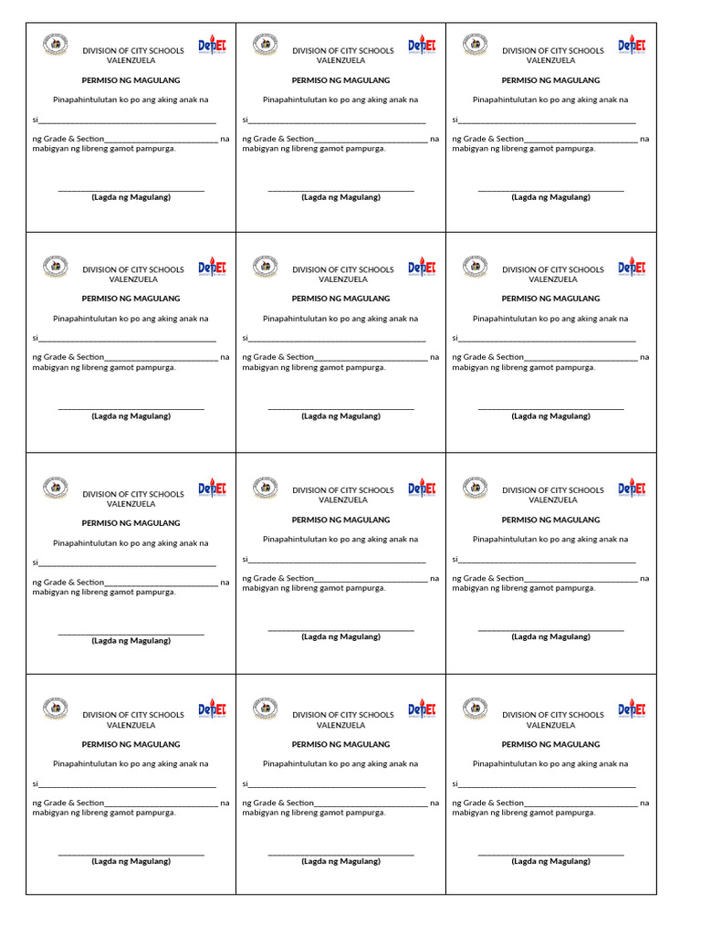 Deworming Permit | PDF