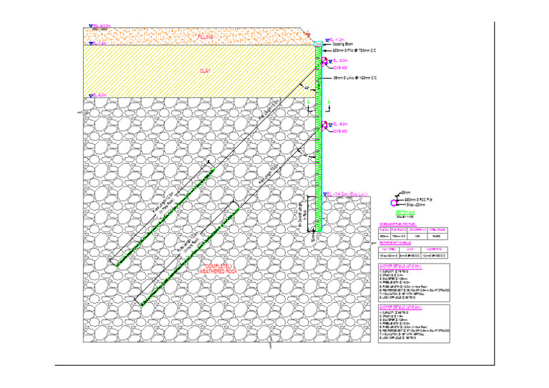 Pile Layout Section | PDF | Structural Engineering | Civil Engineering