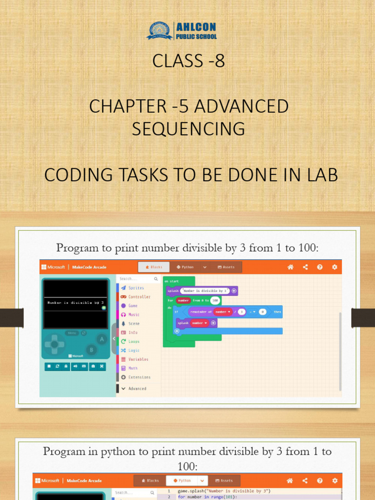 ClassVIII Coding CHAP-5 Practicals | PDF