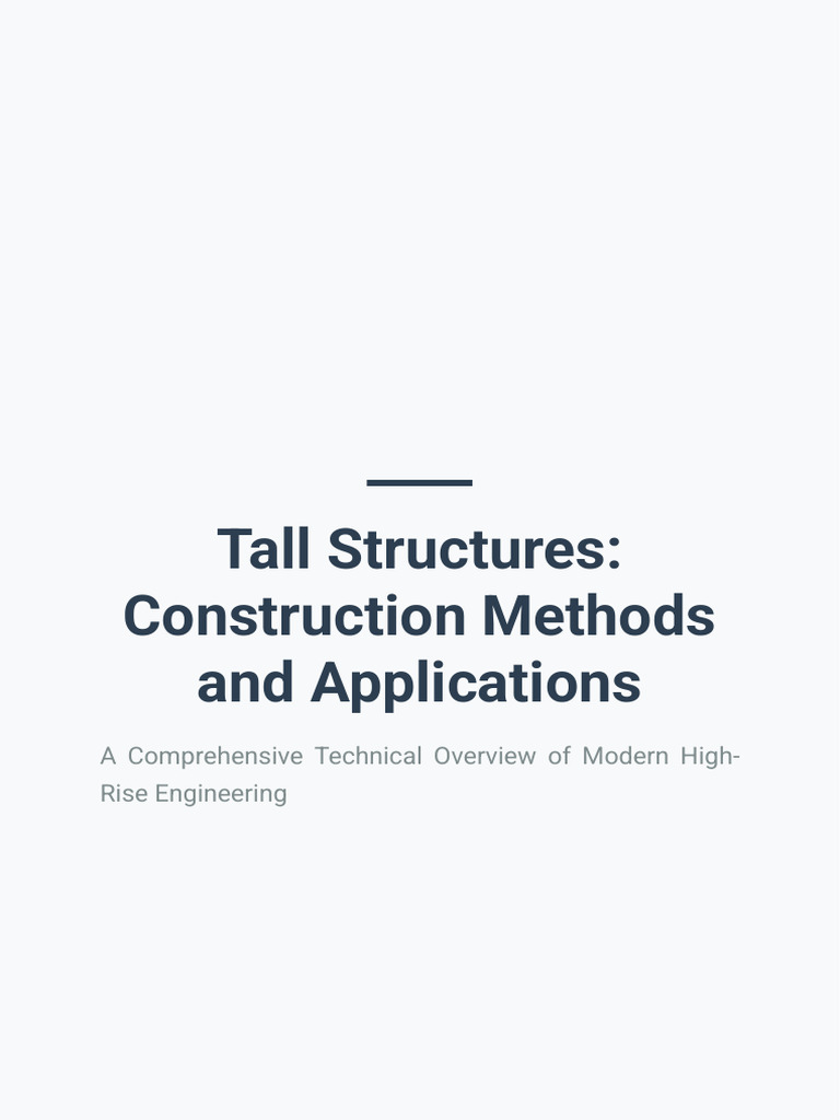 Tall Structures Construction | PDF