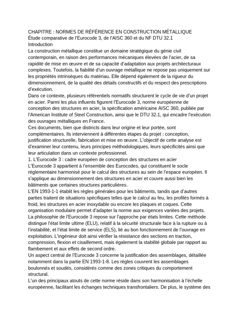 Normes Construction Métallique | PDF | Code de la construction et de l ...
