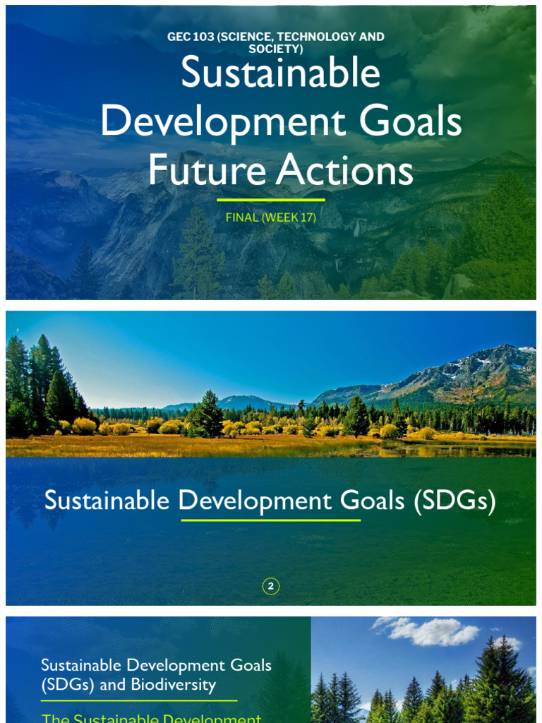 Sustainable Development Goals | PDF | Natural Environment ...