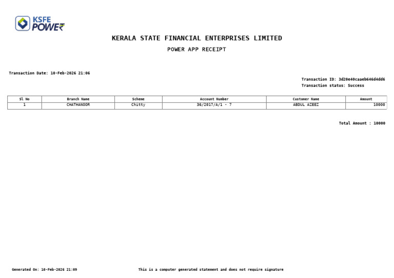Power App Receipt | PDF