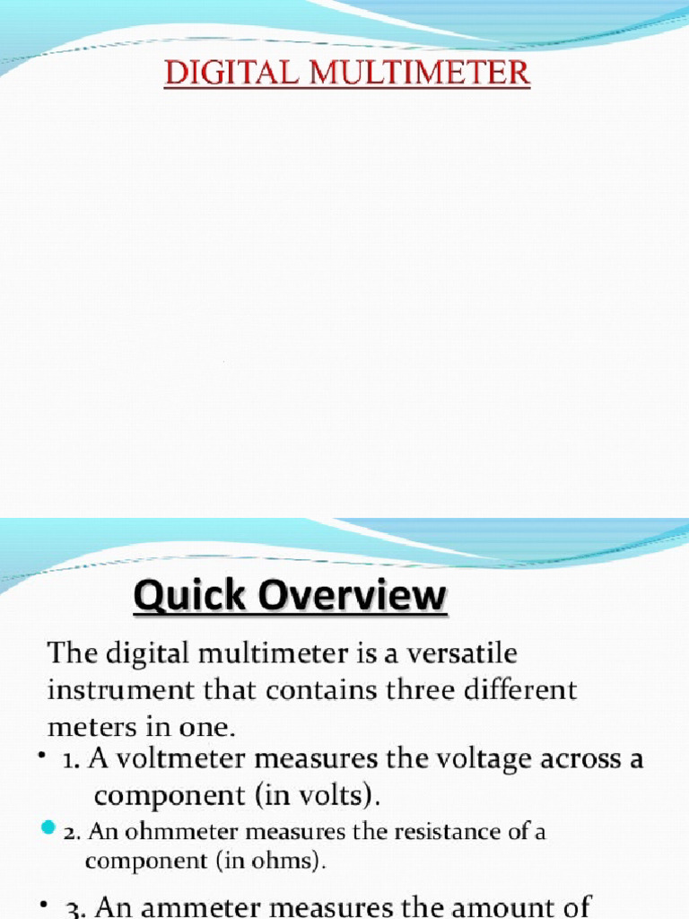 Digital Multimeter | PDF