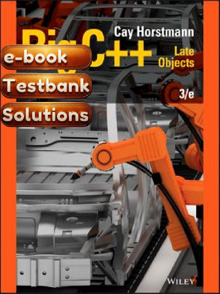 Textbook Big C Late Objects 3rd Edition by Cay S Horstmann Download ...