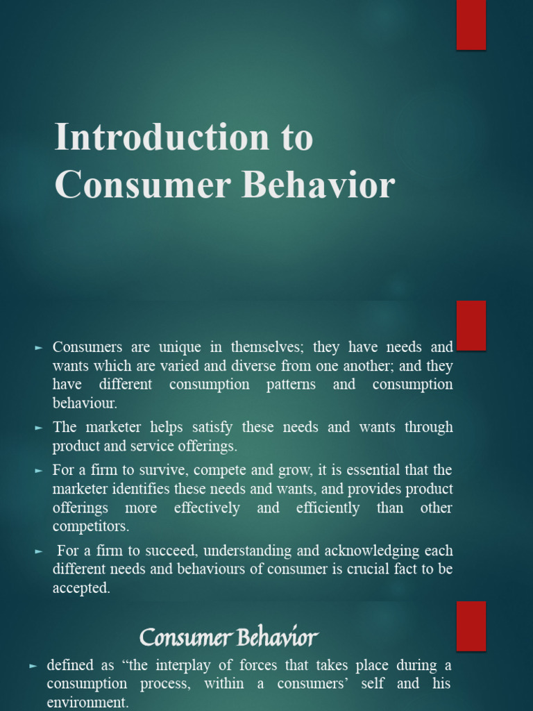 Lesson 3 Consumer Behavior | PDF | Consumer Behaviour | Marketing