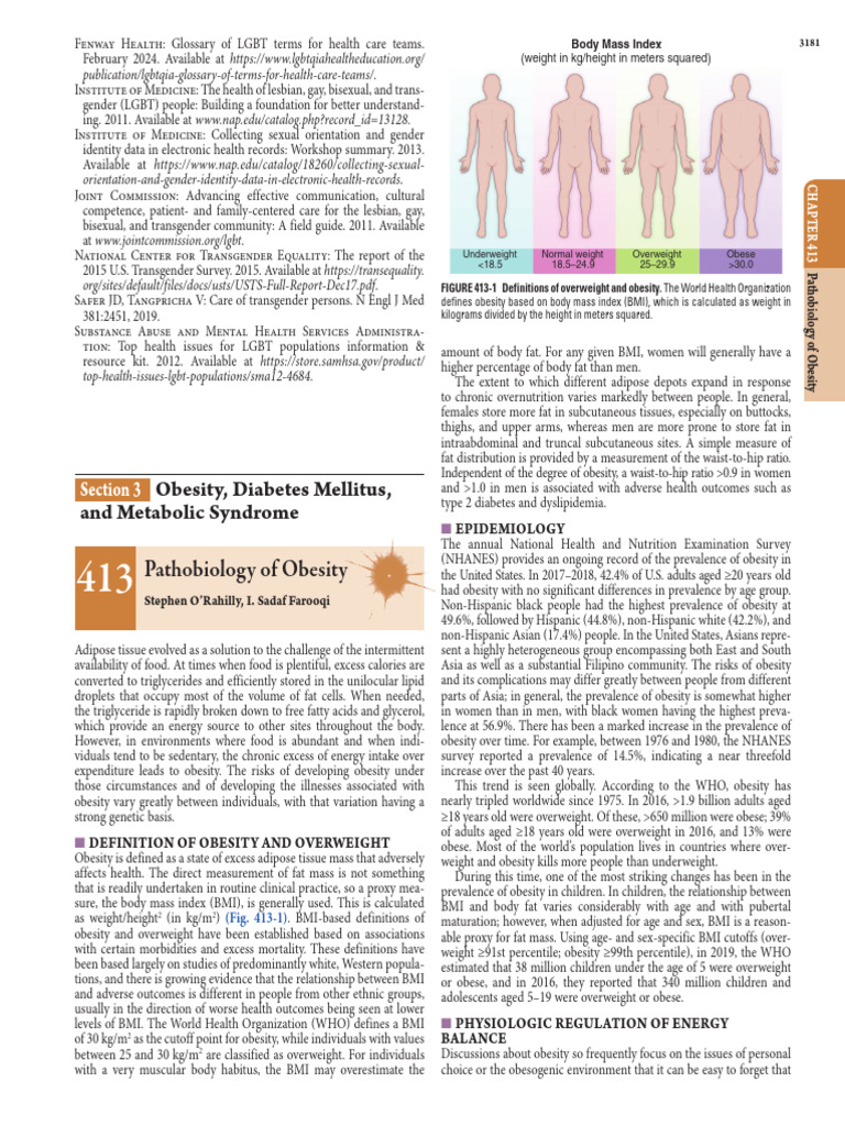 Obesity and Metabolic Syndrome | PDF | Leptin | Obesity