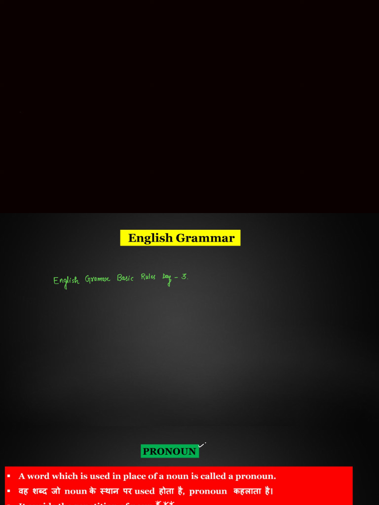 English Grammar Basic Rules Day - 3 | PDF