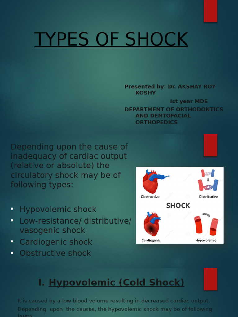 Circulatory Shock Types | PDF | Shock (Circulatory) | Heart
