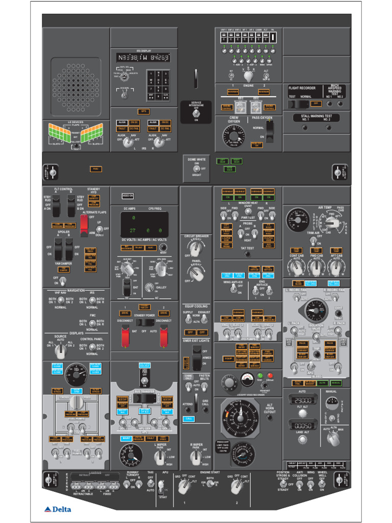 B-737 NG Overhead Panel | PDF | Aerospace Engineering | Aviation