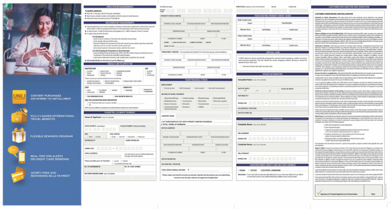RCBC Form | PDF