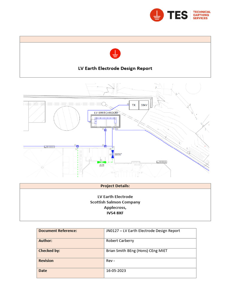 JN0127 LV Earth Electrode Design Report | PDF | Electrical Wiring ...