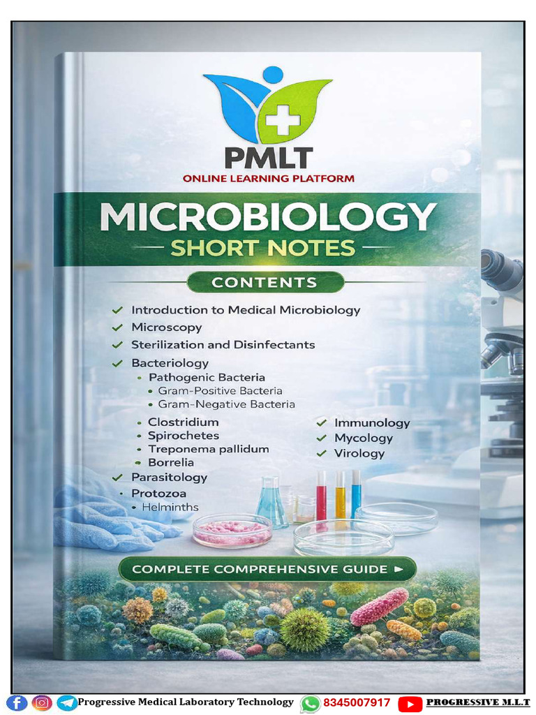 Microbiology Short Notes PMLT Demo | PDF | T Helper Cell | Immune System