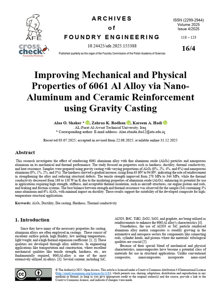 Improving Mechanical and Physical Properties of 60 | PDF
