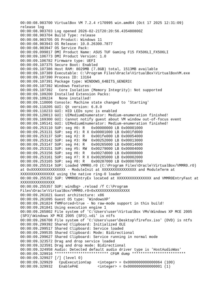 Windows XP MCE 2005 (SP3) - 2026-02-21-22-48-20 | PDF | System Software ...
