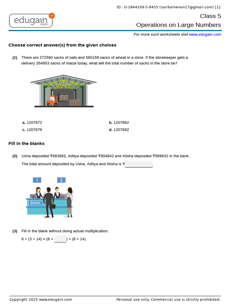 Operations On Large Numbers | PDF