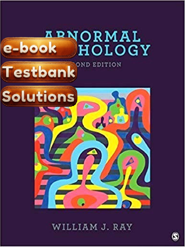 Textbook Testbank Abnormal Psychology 2nd Edition by S K Mangal ...
