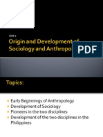 2_Origin and Development of Sociology and Anthropology