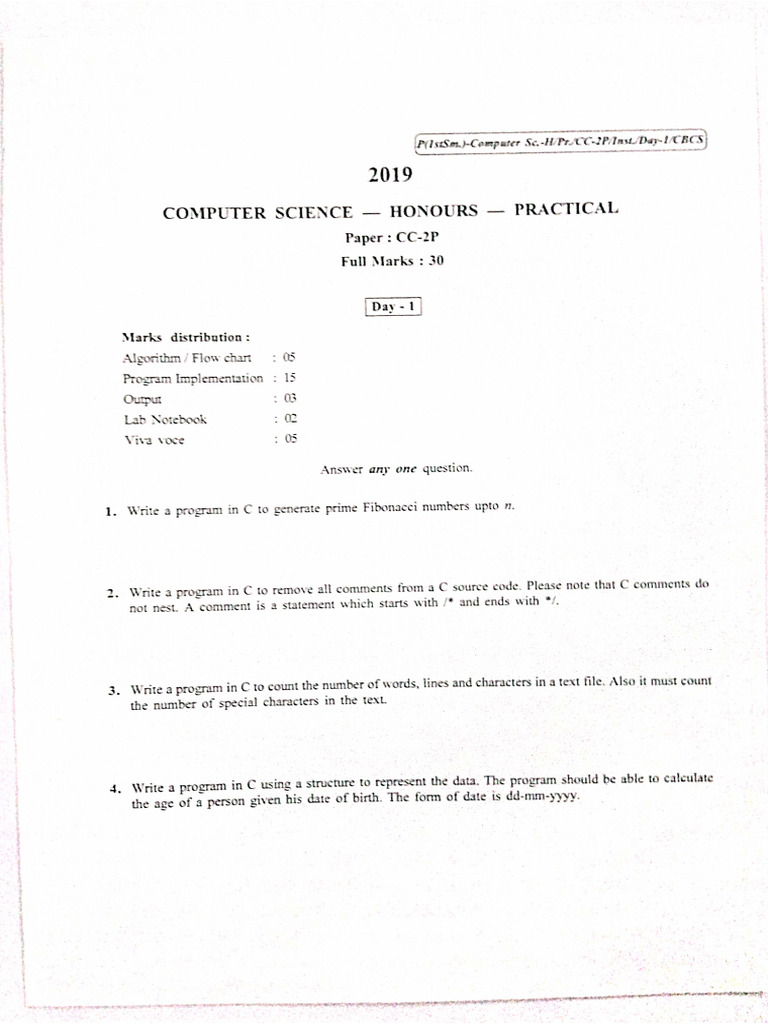 C Problem Set | PDF