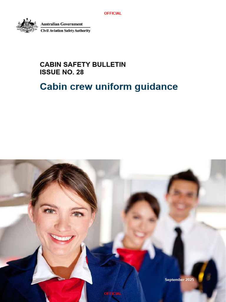 Cabin Safety Bulletin 28 Cabin Crew Uniform Guidance | PDF | Textiles ...