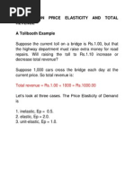 Caselet Price Elasticity and Total Revenue