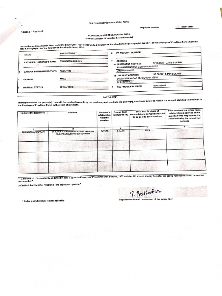 Form 2 | PDF