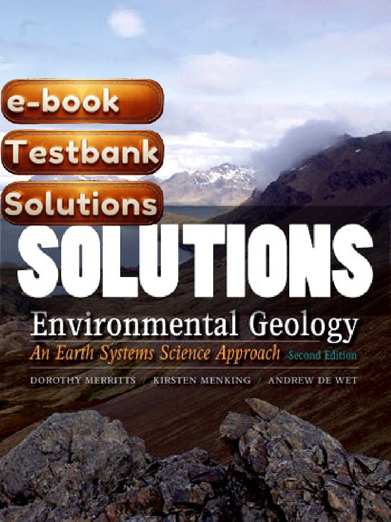 Textbook Testbank Environmental Geology An Earth Systems Approach 2nd ...